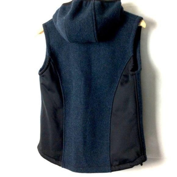 Black Crater Cold Weather Wool Fleece Hooded Vest Women's XS - Picture 4 of 7